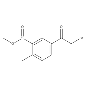 Methyl 5-bromoacetyl-2-methylbenzenesulfinate Structure