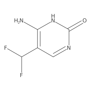 6-Amino-5-(difluoromethyl)pyrimidin-2(1H)-one结构式