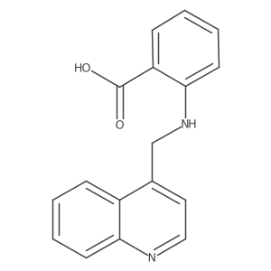 2-[(4-Quinolinylmethyl)amino]benzoic acid结构式