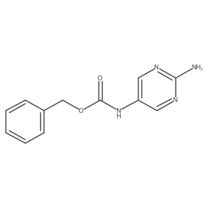 Benzyl (2-aminopyrimidin-5-yl)carbamate结构式