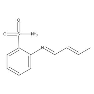 Benzenesulfonamide, 2-(2-butenylideneamino)-, (E,E)-结构式