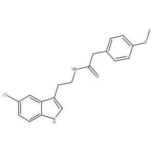 N-[2-(5-chloro-1H-indol-3-yl)ethyl]-2-(4-methoxyphenyl)acetamide Structure