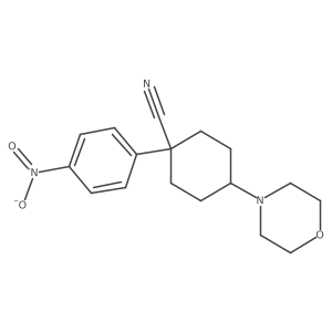 4-Morpholino-1-(4-nitrophenyl)cyclohexanecarbonitrile Structure