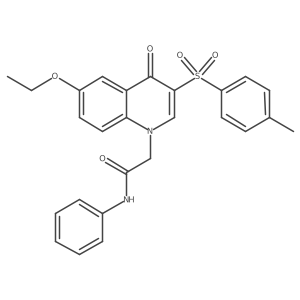 2-(6-ethoxy-4-oxo-3-tosylquinolin-1(4H)-yl)-N-phenylacetamide Structure