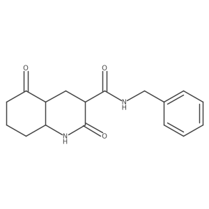 N-benzyl-2,5-dioxo-1,3,4,4a,6,7,8,8a-octahydroquinoline-3-carboxamide Structure