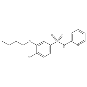 [(3-Butoxy-4-chlorophenyl)sulfonyl]-2-pyridylamine结构式
