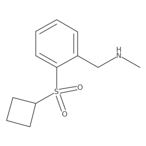 1-(2-cyclobutylsulfonylphenyl)-N-methylmethanamine Structure