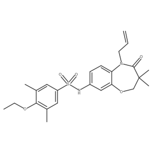N-(5-allyl-3,3-dimethyl-4-oxo-2,3,4,5-tetrahydrobenzo[b][1,4]oxazepin-8-yl)-4-ethoxy-3,5-dimethylbenzenesulfonamide Structure