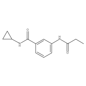 n-Cyclopropyl-3-propionamidobenzamide结构式