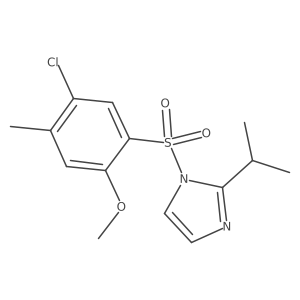 5-Chloro-2-methoxy-4-methyl-1-{[2-(methylethyl)imidazolyl]sulfonyl}benzene Structure