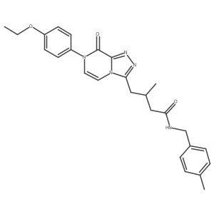 4-(7-(4-ethoxyphenyl)-8-oxo-7,8-dihydro-[1,2,4]triazolo[4,3-a]pyrazin-3-yl)-3-methyl-N-(4-methylbenzyl)butanamide结构式