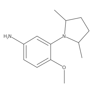 3-(2,5-Dimethyl-1-pyrrolidinyl)-4-methoxybenzenamine Structure