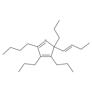 2-[(E)-but-1-enyl]-5-butyl-2,3,4-tripropylpyrrole结构式