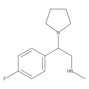 [2-(4-Fluorophenyl)-2-(pyrrolidin-1-yl)ethyl](methyl)amine Structure
