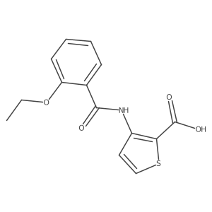 3-(2-Ethoxybenzamido)thiophene-2-carboxylic acid Structure