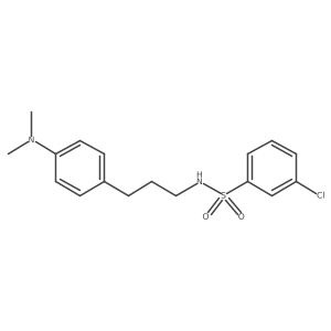 3-chloro-N-(3-(4-(dimethylamino)phenyl)propyl)benzenesulfonamide Structure