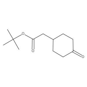 Tert-butyl 2-(4-oxocyclohexyl)acetate Structure