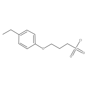 3-(4-Ethylphenoxy)propane-1-sulfonyl chloride结构式