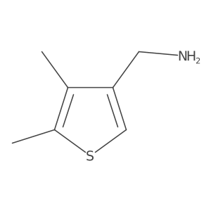 (4,5-Dimethylthiophen-3-yl)methanamine结构式