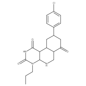 9-(4-chlorophenyl)-4-propyl-5,6,6a,8,9,10,10a,10b-octahydro-4aH-pyrimido[4,5-c]isoquinoline-1,3,7-trione Structure
