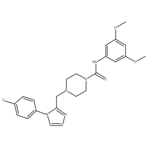 N-(3,5-dimethoxyphenyl)-4-((1-(4-fluorophenyl)-1H-tetrazol-5-yl)methyl)piperazine-1-carboxamide Structure