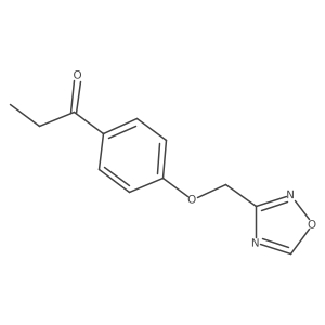 1-[4-(1,2,4-Oxadiazol-3-ylmethoxy)phenyl]-1-propanone结构式