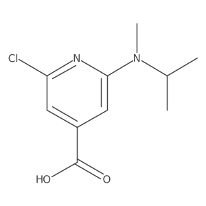 2-Chloro-6-(isopropyl(methyl)amino)isonicotinic acid结构式