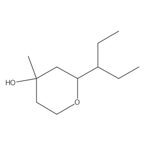 2H-Pyran-4-OL, 2-(1-ethylpropyl)tetrahydro-4-methyl-结构式