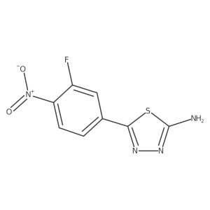 5-(3-Fluoro-4-nitrophenyl)-1,3,4-thiadiazol-2-amine结构式