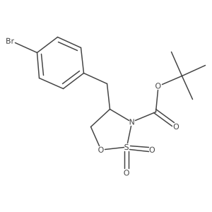 (S)-3-Boc-4-(4-bromobenzyl)-1,2,3-oxathiazolidine 2,2-dioxide结构式