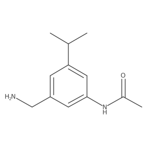 N-(3-(aminomethyl)-5-isopropylphenyl)acetamide Structure