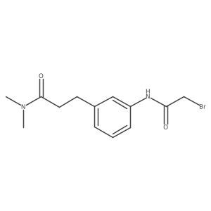 3-{3-[(2-Bromoacetyl)amino]phenyl}-N,N-dimethylpropanamide结构式