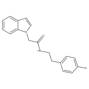 N-[2-(4-fluorophenyl)ethyl]-2-(1H-indol-1-yl)acetamide Structure