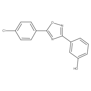 Phenol, 3-[5-(4-chlorophenyl)-1,2,4-oxadiazol-3-yl]- Structure