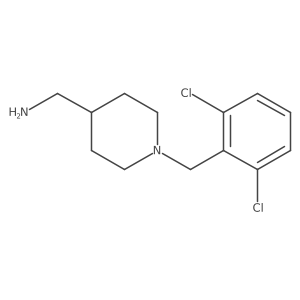 (1-(2,6-Dichlorobenzyl)piperidin-4-yl)methanamine Structure