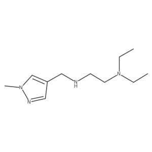 [2-(Diethylamino)ethyl][(1-methyl-1H-pyrazol-4-yl)methyl]amine结构式