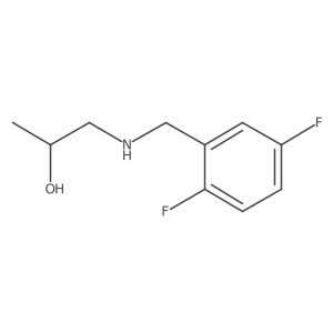 1-{[(2,5-Difluorophenyl)methyl]amino}propan-2-ol结构式