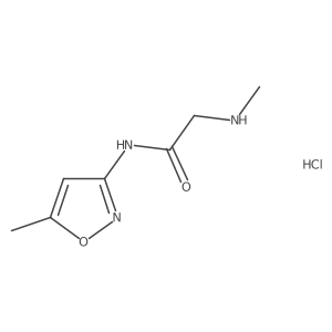 N-(5-methyl-1,2-oxazol-3-yl)-2-(methylamino)acetamide hydrochloride Structure