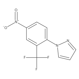 1-[4-nitro-2-(trifluoromethyl)phenyl]-1H-pyrazole Structure