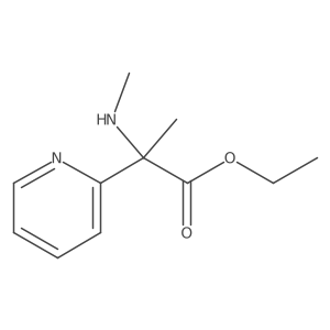Ethyl 2-(methylamino)-2-(pyridin-2-yl)propanoate Structure