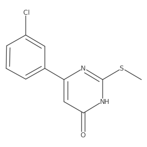 6-(3-chlorophenyl)-2-(methylthio)pyrimidin-4(3H)-one Structure