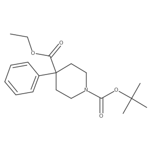 1-tert-Butyl 4-ethyl 4-phenylpiperidine-1,4-dicarboxylate Structure