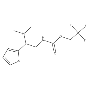 2,2,2-trifluoroethyl N-[2-(dimethylamino)-2-(thiophen-2-yl)ethyl]carbamate Structure