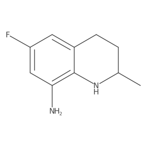 6-Fluoro-2-methyl-1,2,3,4-tetrahydroquinolin-8-amine结构式