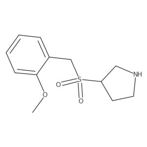 3-(2-Methoxybenzylsulfonyl)pyrrolidine Structure