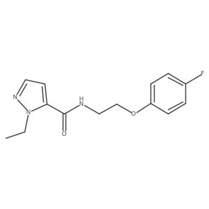 1-ethyl-N-(2-(4-fluorophenoxy)ethyl)-1H-pyrazole-5-carboxamide Structure