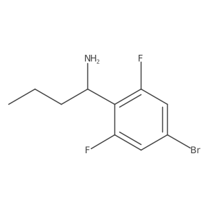 (R)-1-(4-Bromo-2,6-difluorophenyl)butan-1-amine Structure