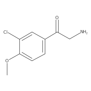 2-Amino-1-(3-chloro-4-methoxyphenyl)ethan-1-one Structure