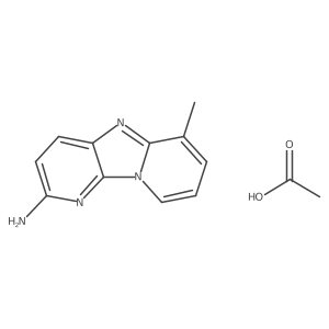 2-Amino-6-methyldipyrido(1,2-a:3',2'-d)imidazole acetate Structure