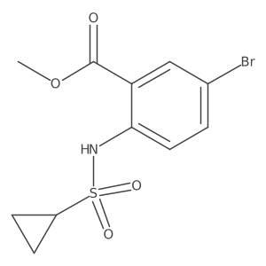 Methyl 5-bromo-2-(cyclopropanesulfonamido)benzoate结构式